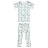 2pc Short Sleeve Pajamas with Pants - Mickey Mouse and Friends