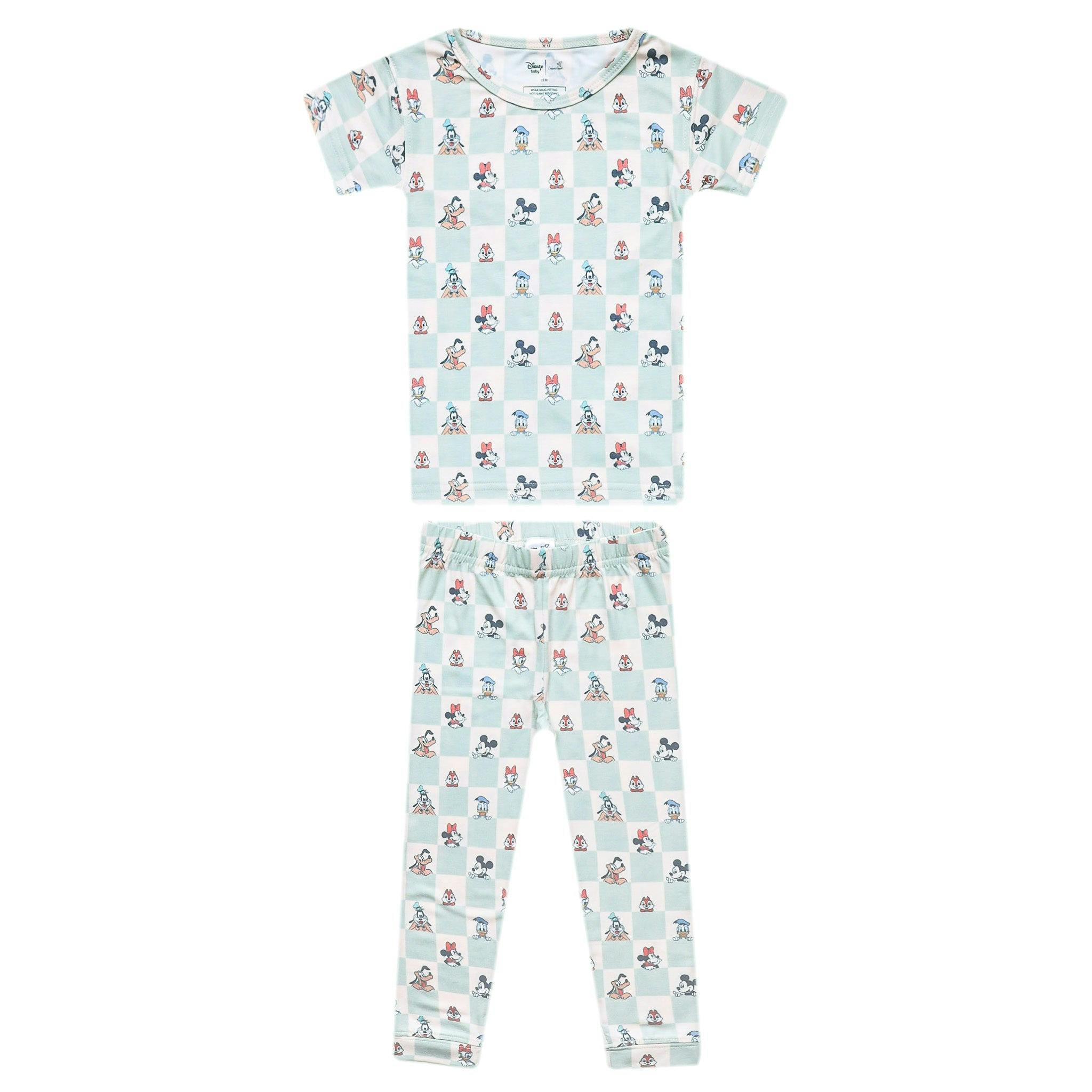 2pc Short Sleeve Pajamas with Pants - Mickey Mouse and Friends