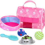 18'' Doll White & Carrier Set