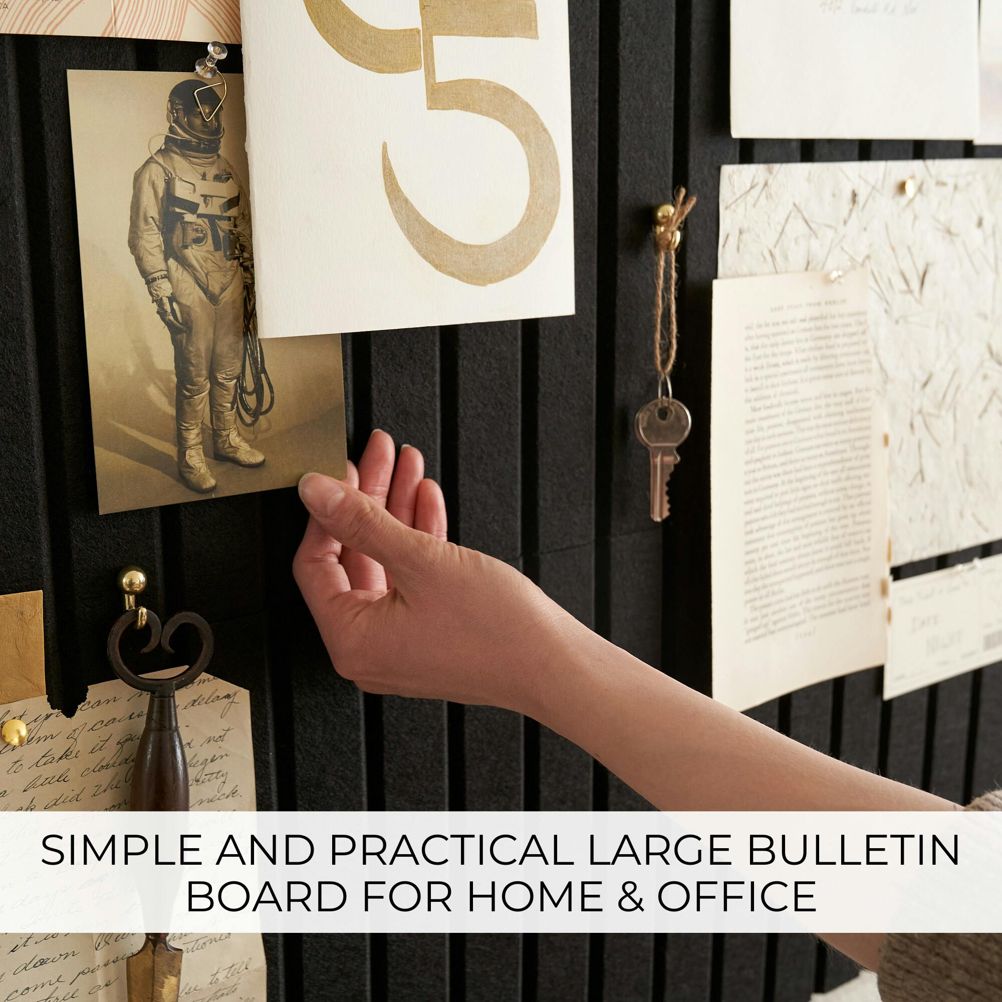 Large Felt Bulletin Board - Stylish 35