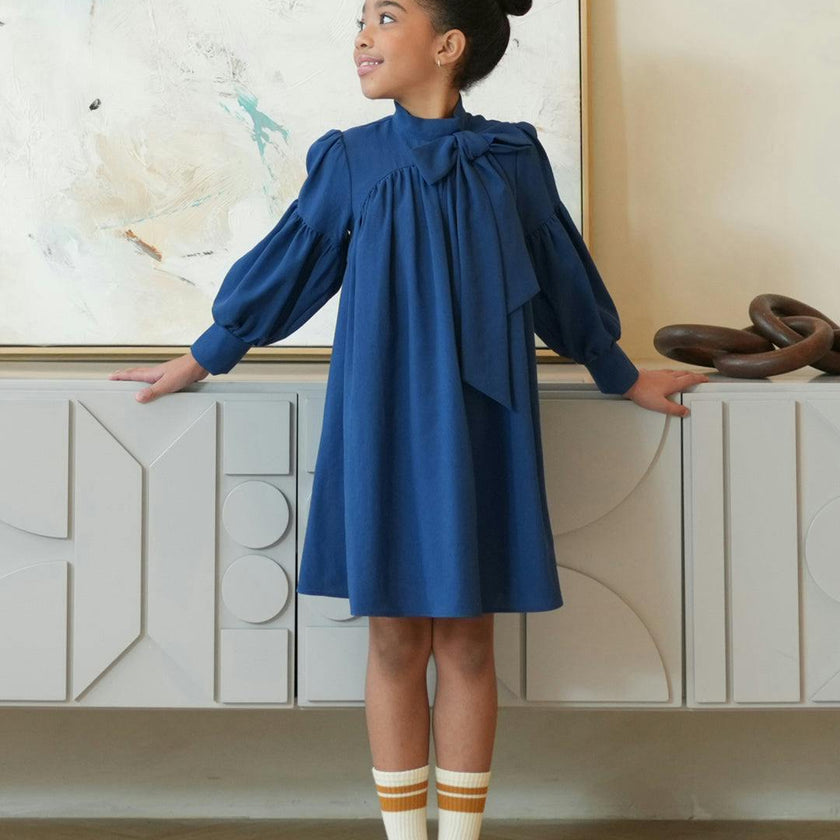 Talia dress (sapphire-blue)