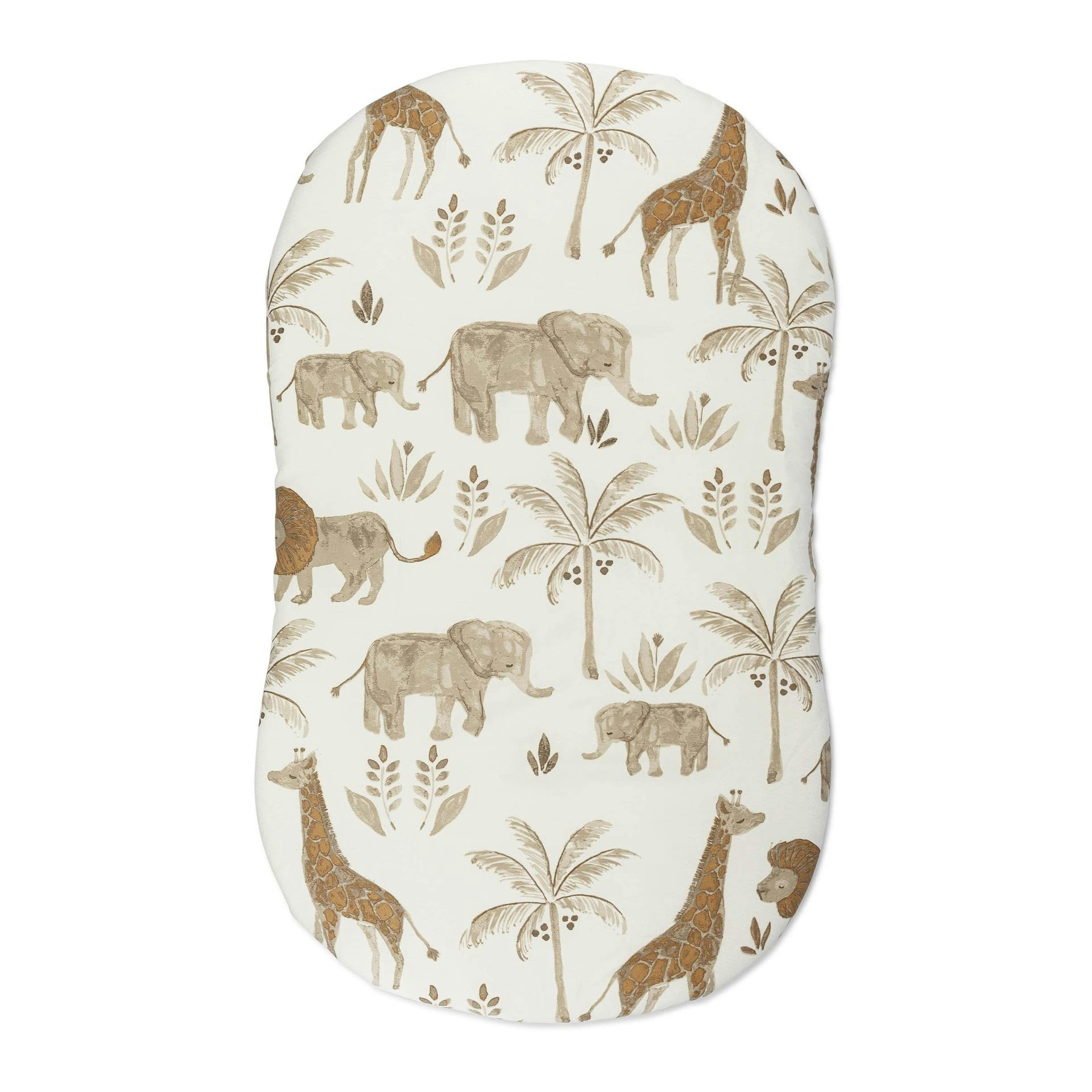 Kendi Safari Animal Cotton Bassinet Sheet