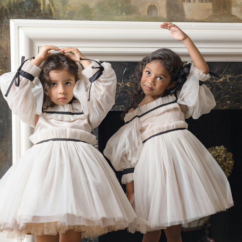 Coco-Caramel Tulle Dress