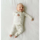 GROW WITH YOU FOOTIE | CLOUD — Bamboo Organic Cotton Blend, 0–6M