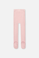 Knit Textured Tights Dusty Pink