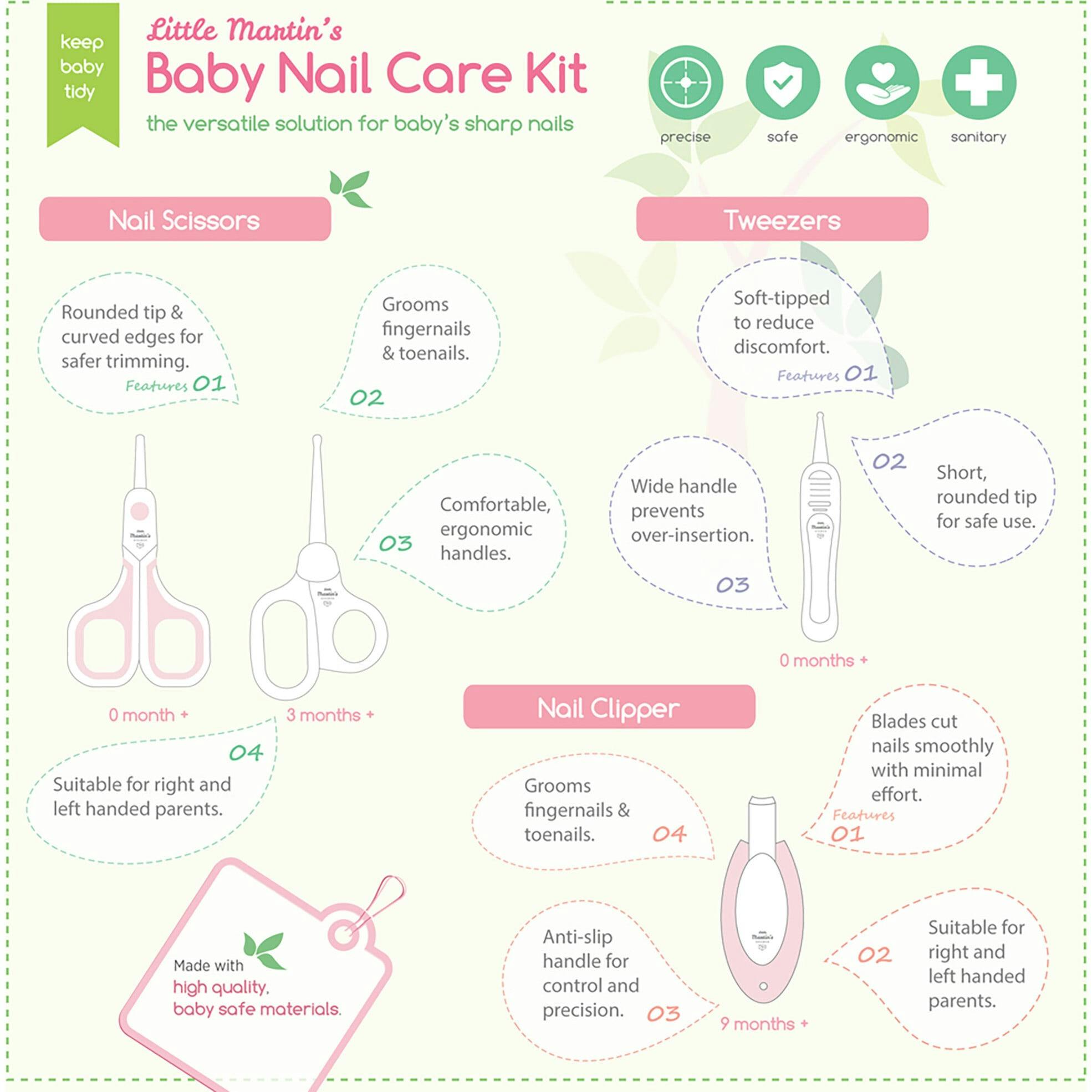 Baby Nail Care Kit: Pink