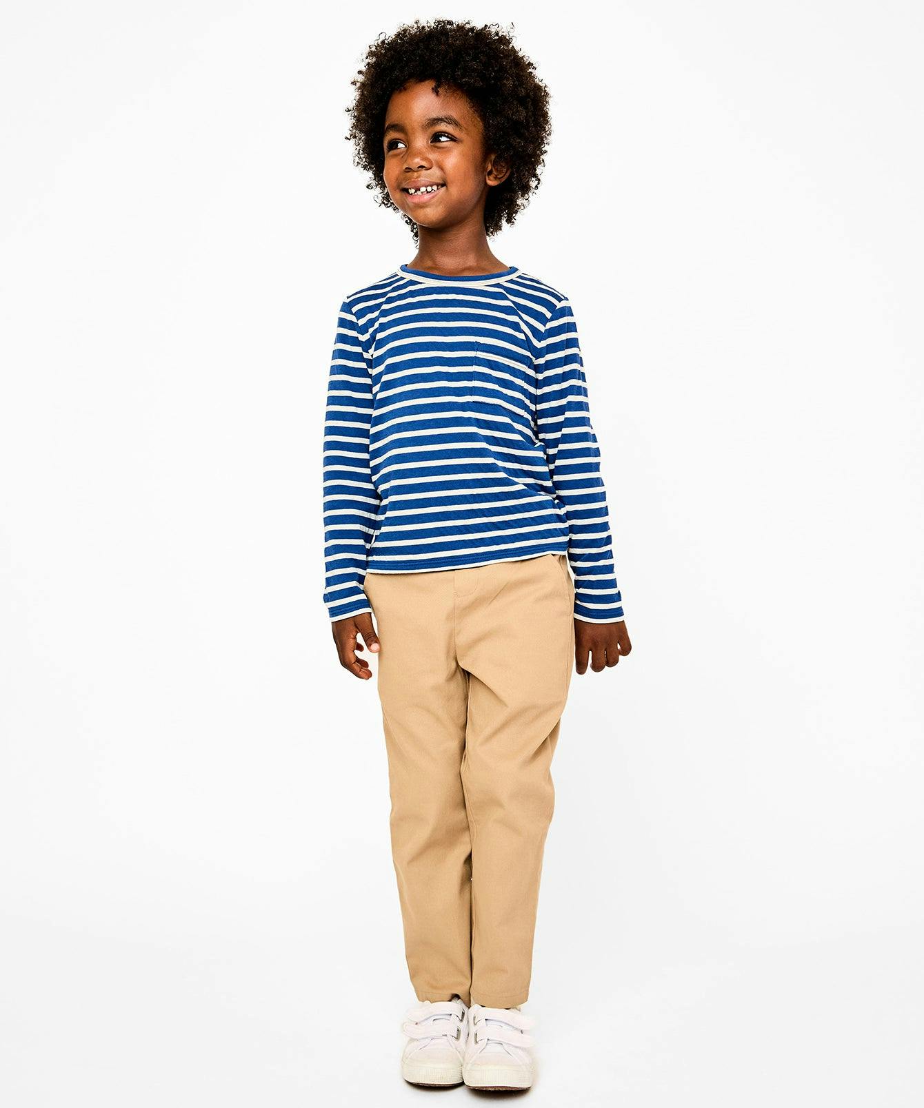 Edward T-Shirt, Enamel Blue Stripe
