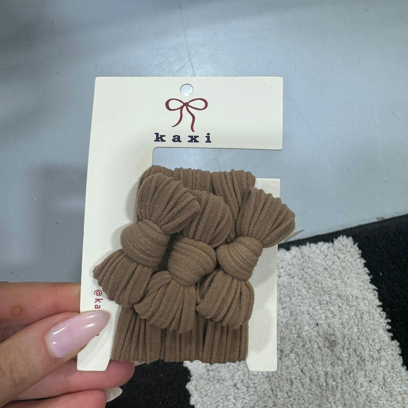 BOW SLICK BACK PONYTAILS (PACK OF 3)