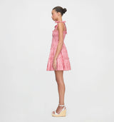The Ribbon Charlotte Nap Dress - Pink Palm Ikat