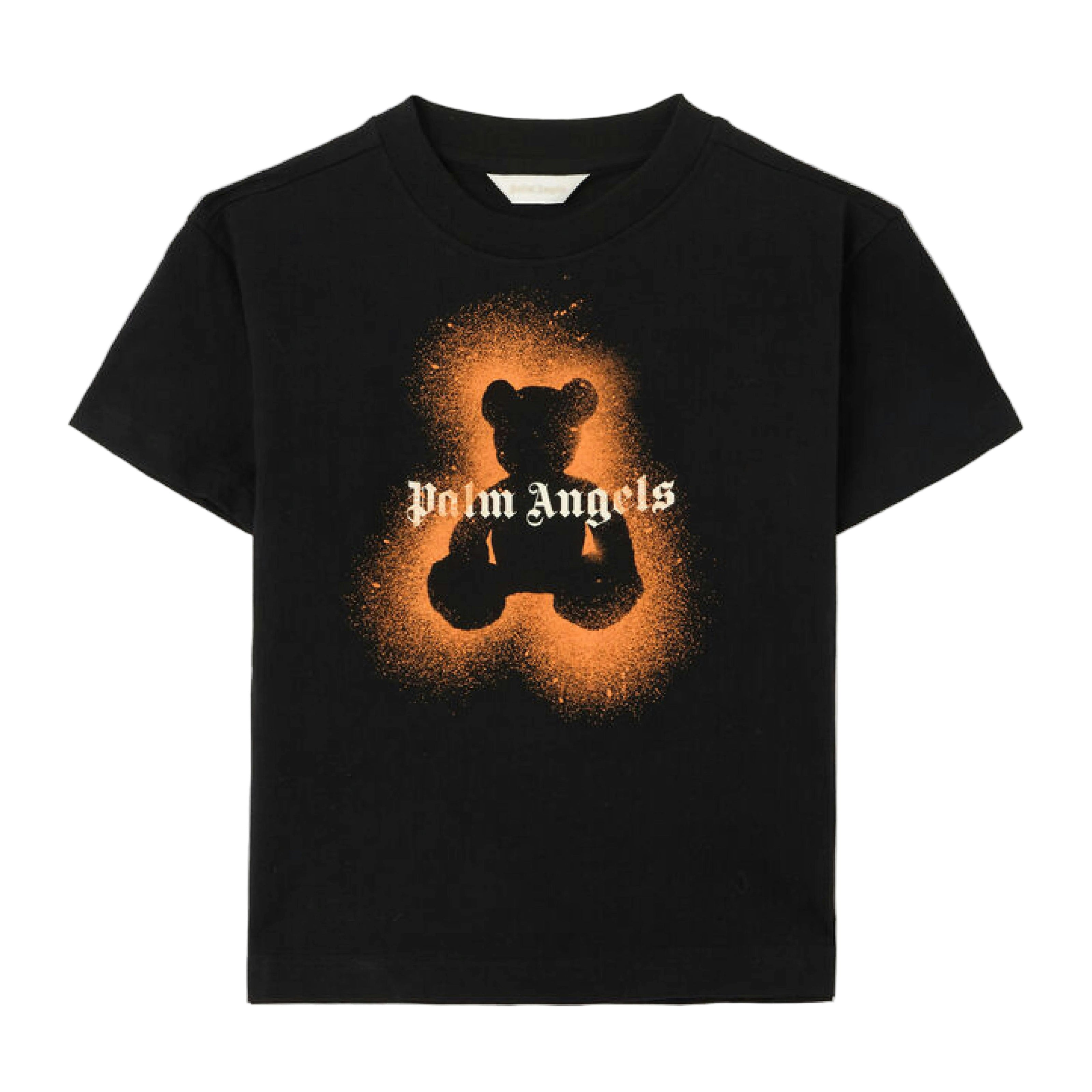 Black Spray Bear Regular T-Shirt