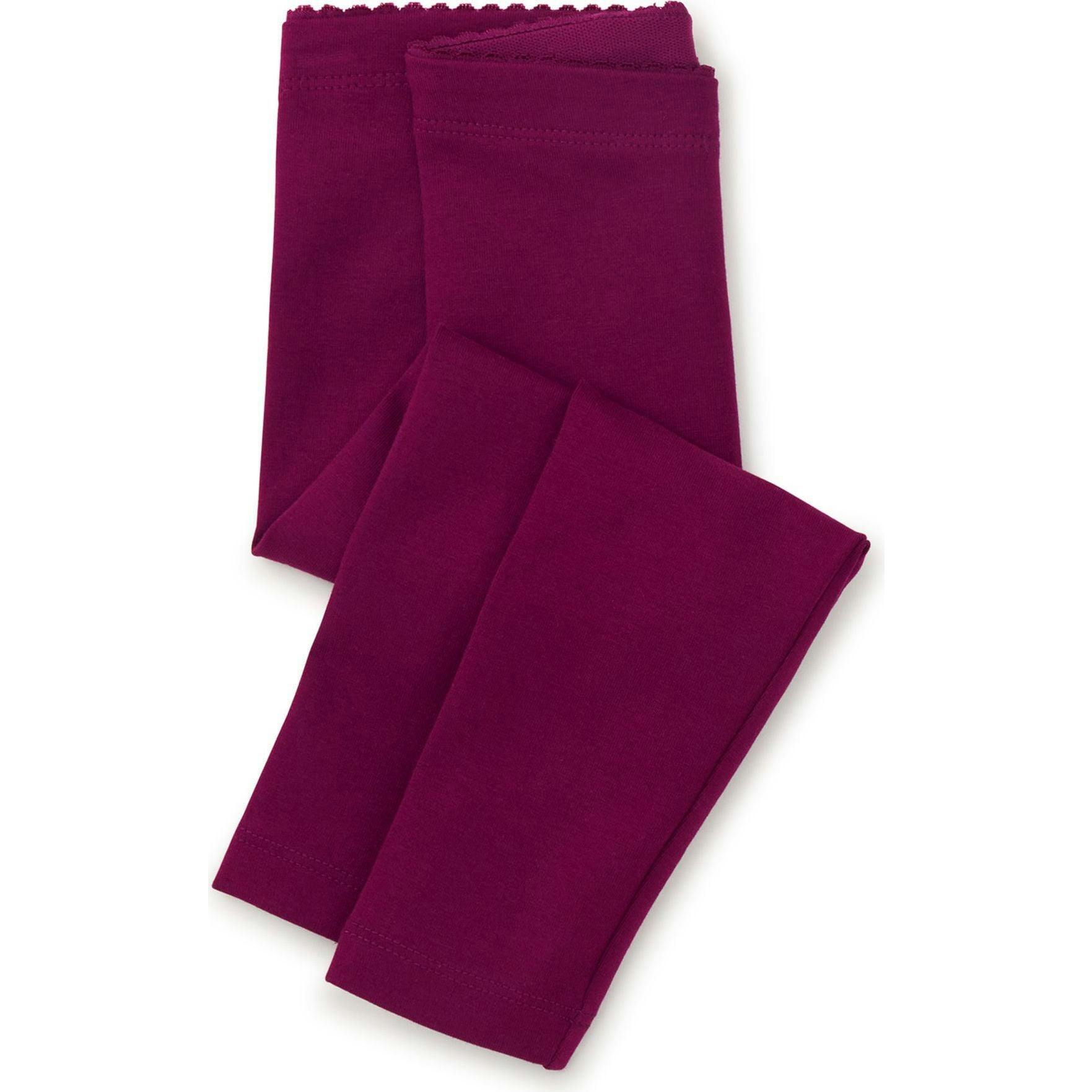 Solid Super-Soft Leggings, Red