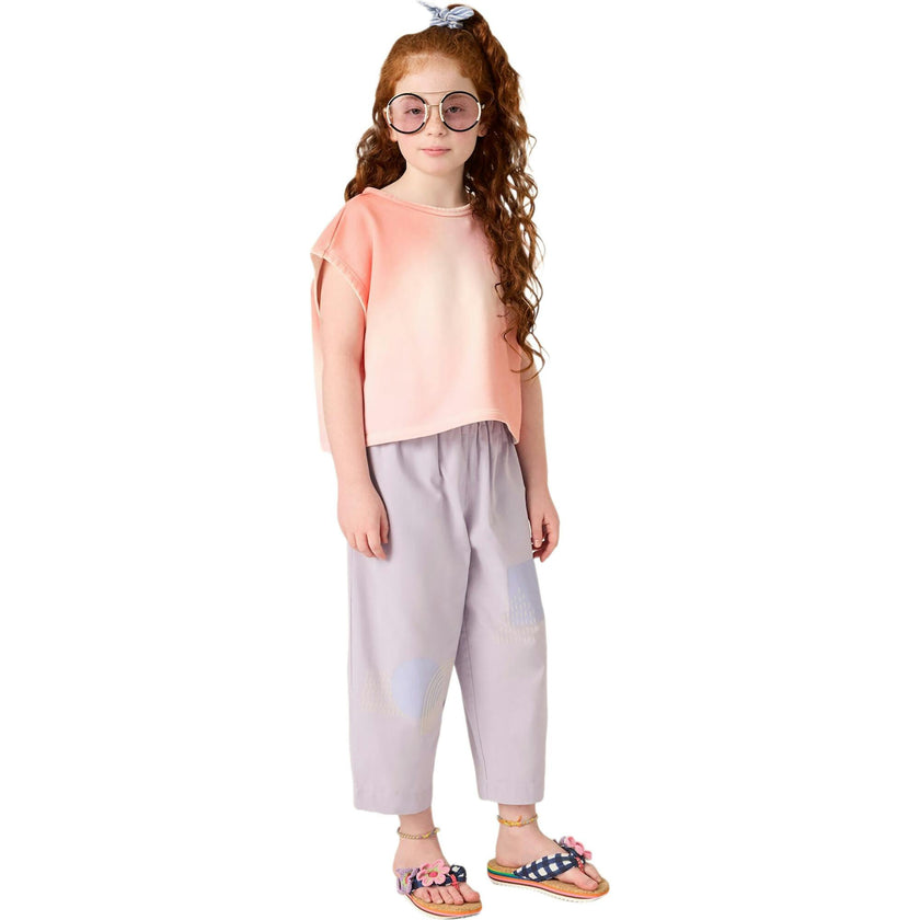 Organic Friday Pant in Lilac Print