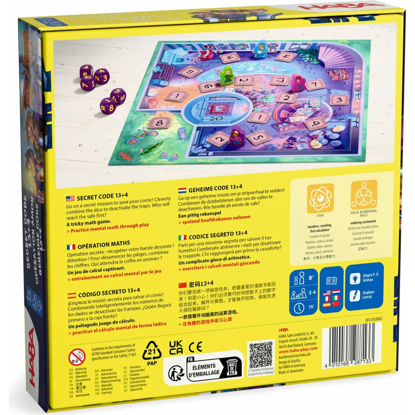 Secret Code 13+4 Math Game