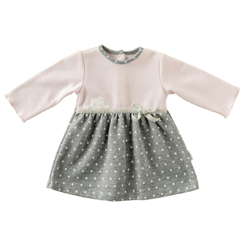 Pink Kitten Print Jersey Dress