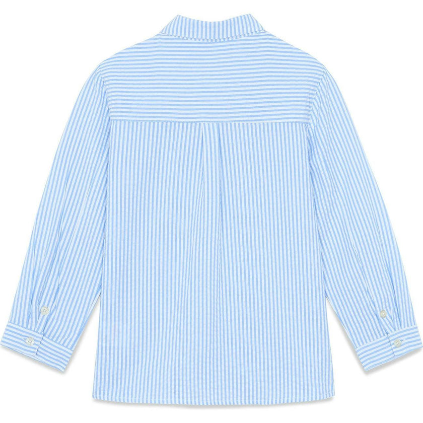 TARTINE ET CHOCOLAT Azure Stripes Collared Shirt