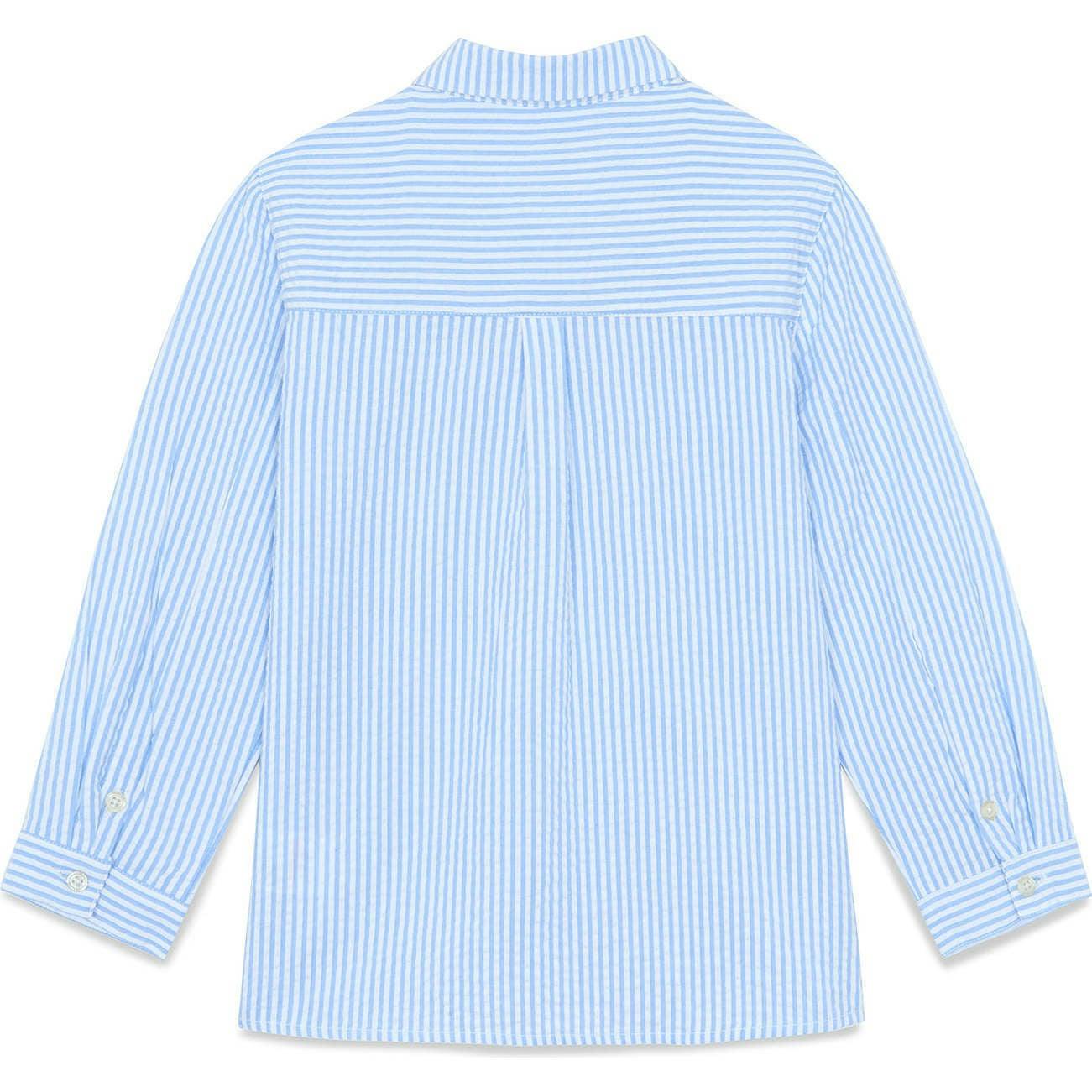 TARTINE ET CHOCOLAT Azure Stripes Collared Shirt