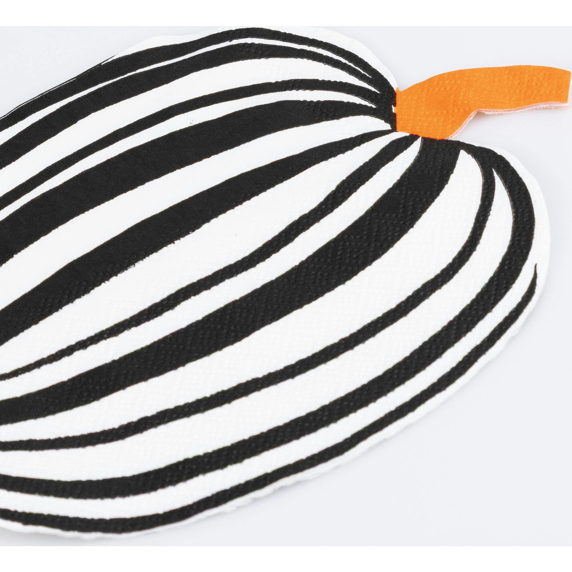 Stripe Pumpkin Napkins