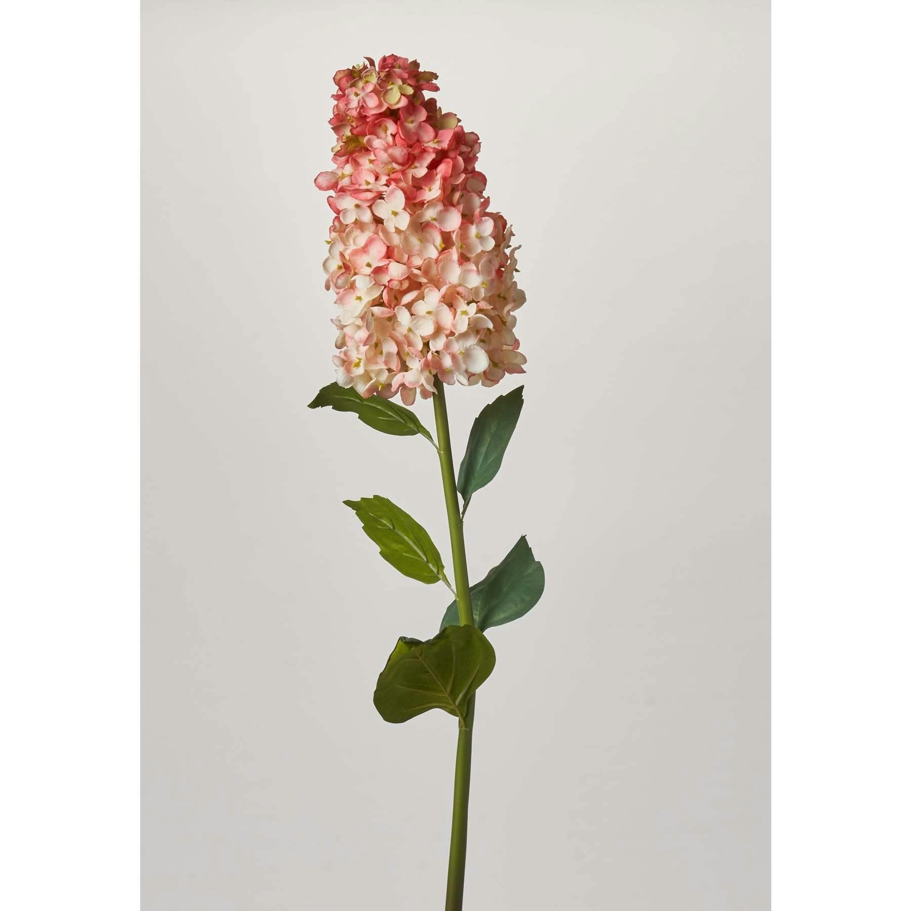 Light Pink Silk Pee Gee Hydrangea Single Long Stem Spray - 36
