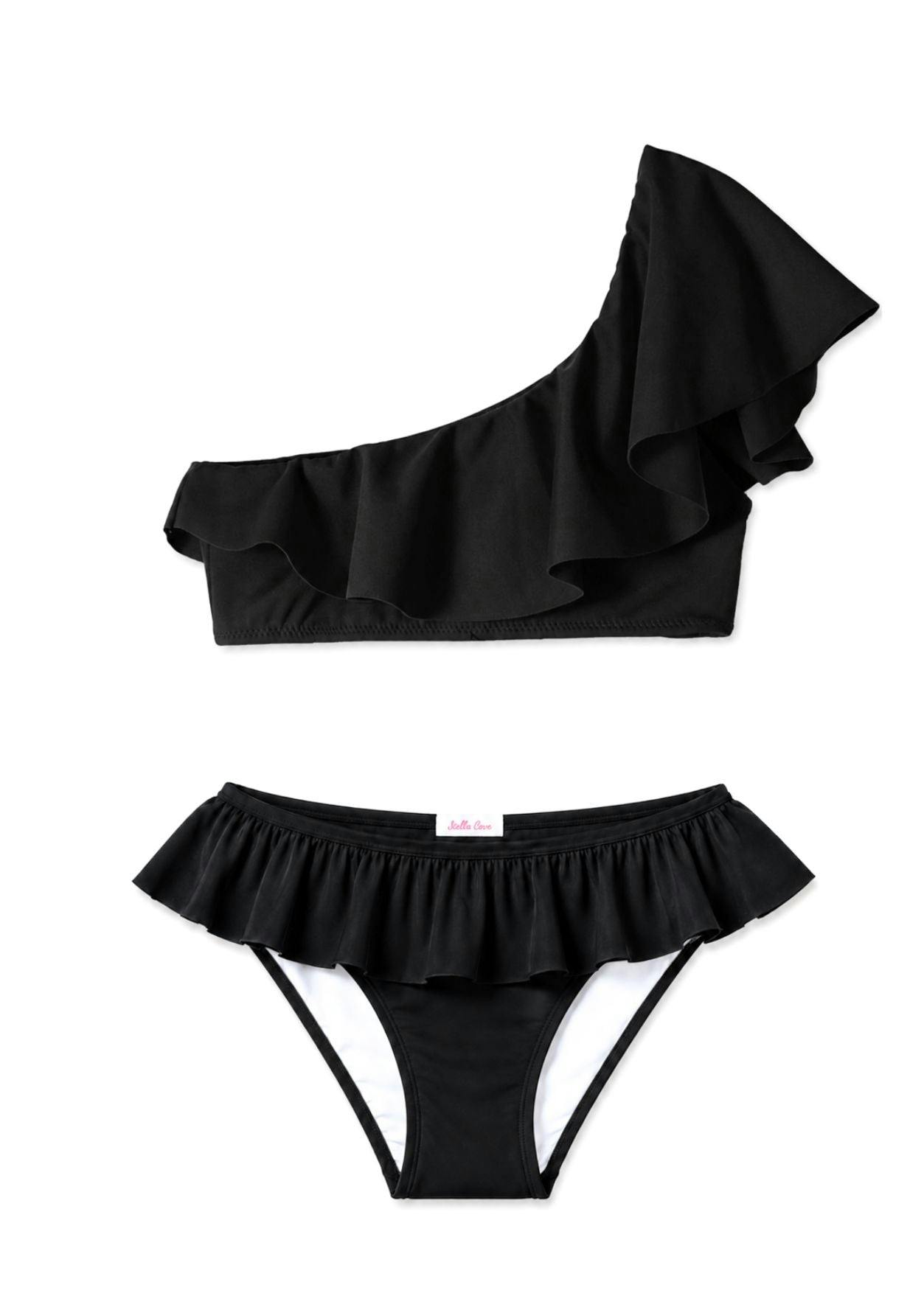 Ruffle One Shoulder Bikini