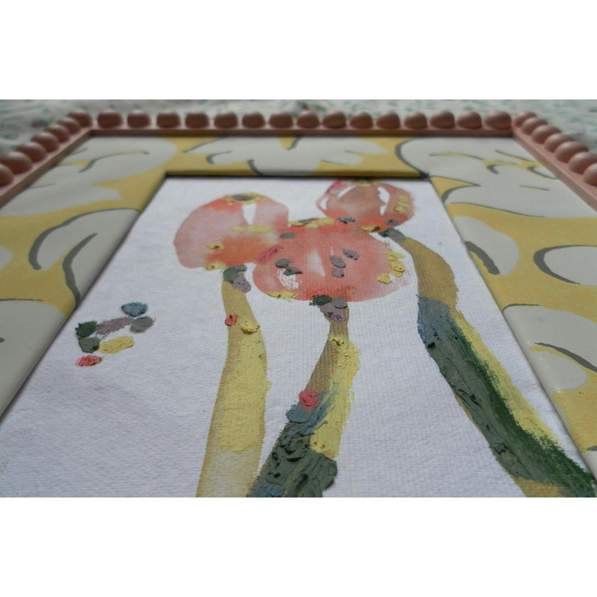 Slow Seeds No. 3 – Original Watercolor & Oil Pastel Painting