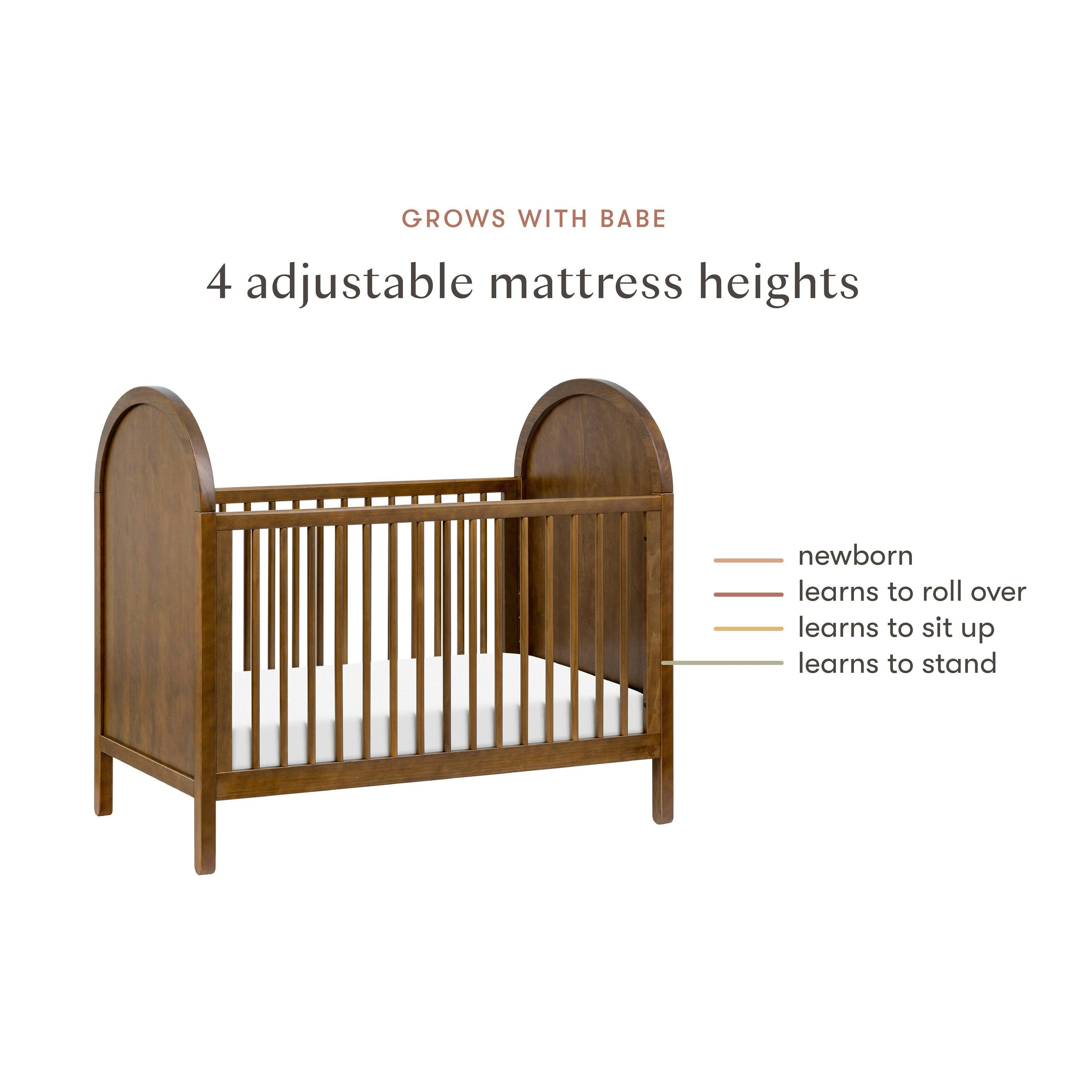 Babyletto Bondi 3-in-1 Convertible Crib with Toddler Bed Conversion Kit