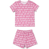 Rainbow Print 2-Piece Short Sleeve Tee & Short Playset