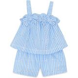 TARTINE ET CHOCOLAT Seersucker Bows Baby Set