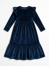 Velvet Ruffle Robe