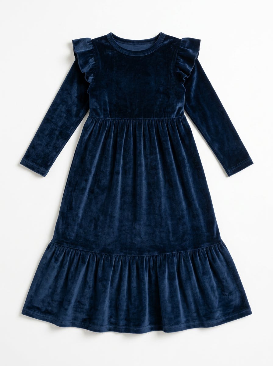 Velvet Ruffle Robe