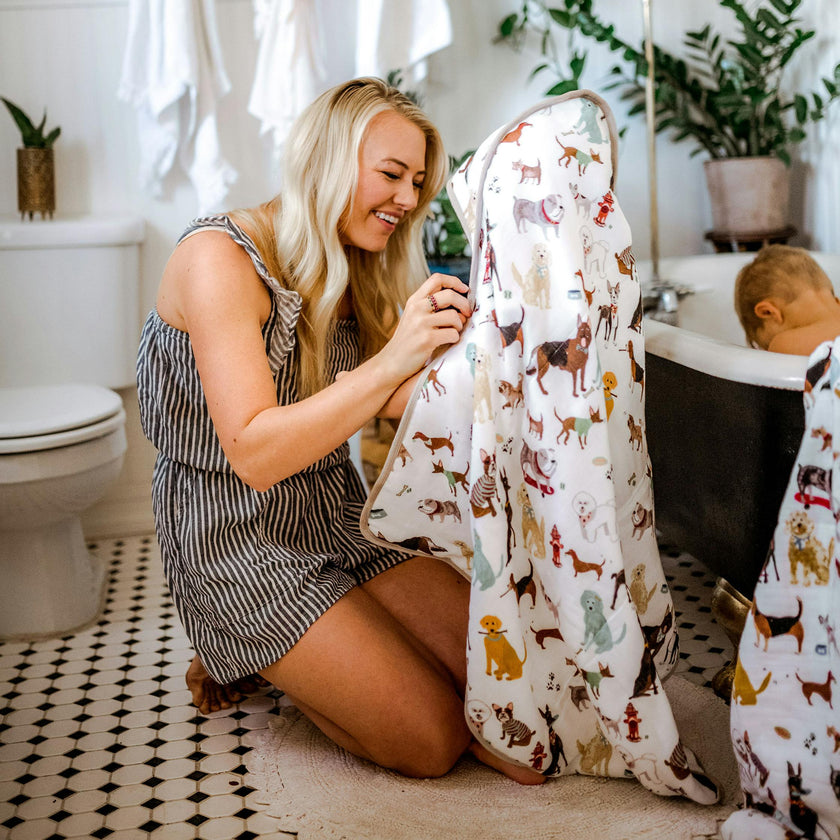 Infant Hooded Towel - Woof