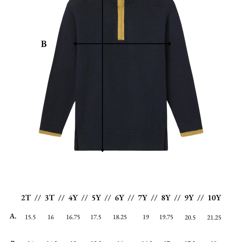 Griffin Sweater in Collegiate Navy