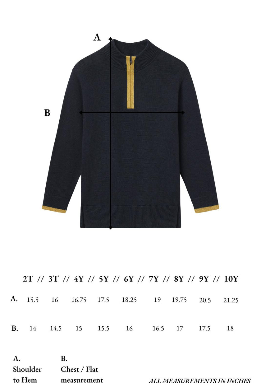 Griffin Sweater in Collegiate Navy
