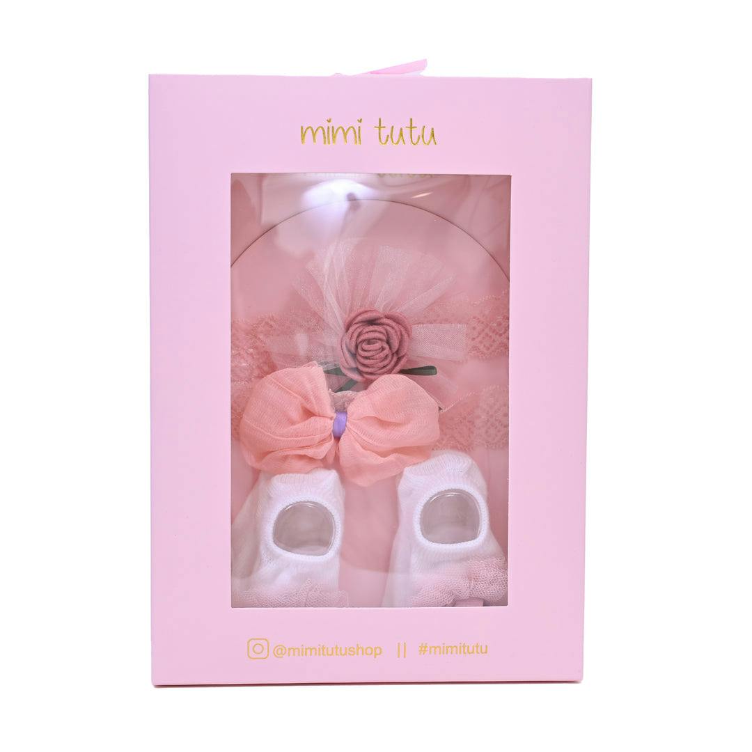 Pink Rose Ribbon and Bow Gift Set
