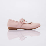 Pink Flower Strap Flats