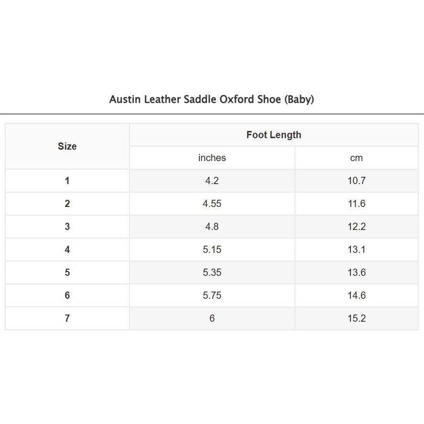 Austin Leather Saddle Oxford Shoe (Baby)