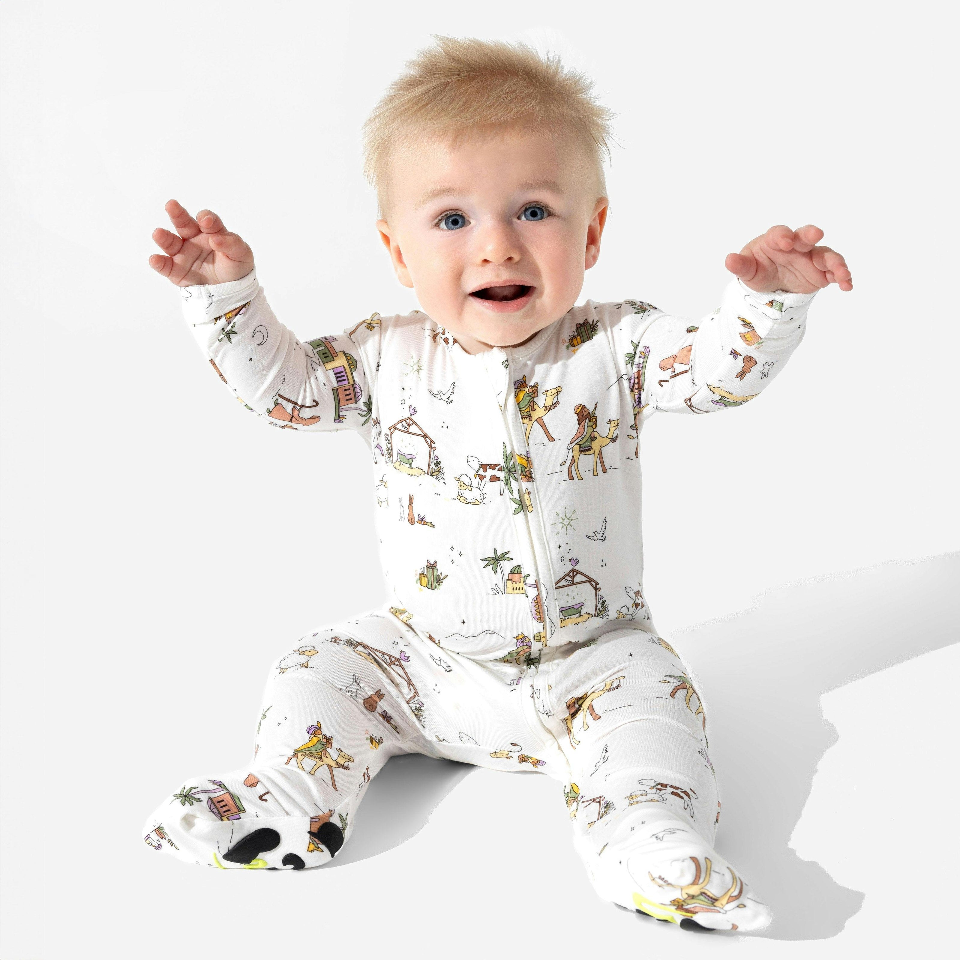 Yuletide Bamboo Convertible Footie