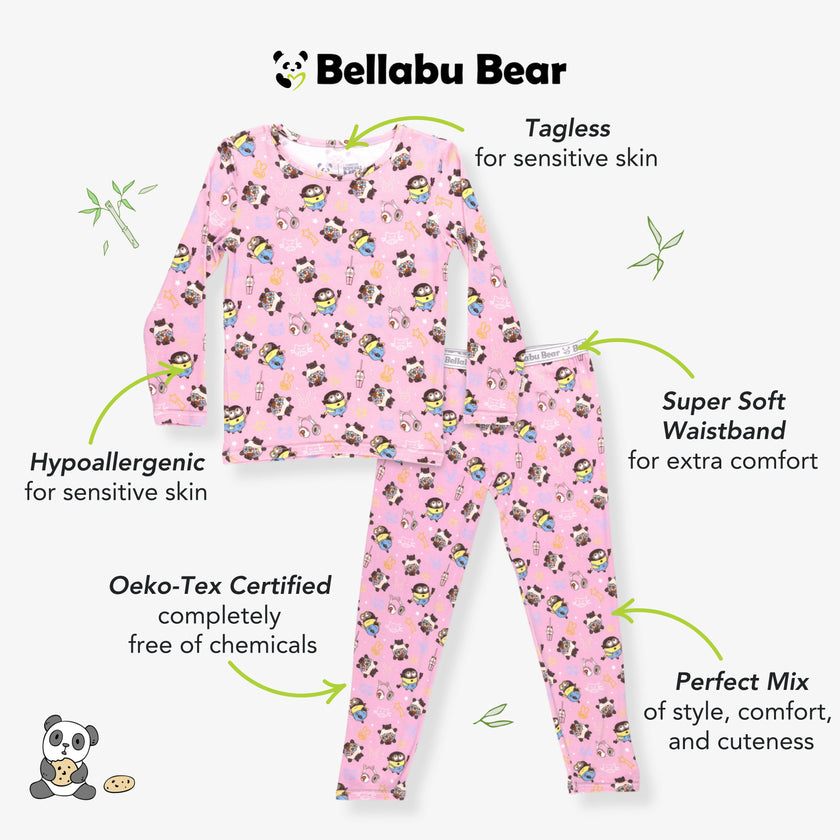 Despicable Me 4: Minions Always Popping Bamboo Kids Pajamas