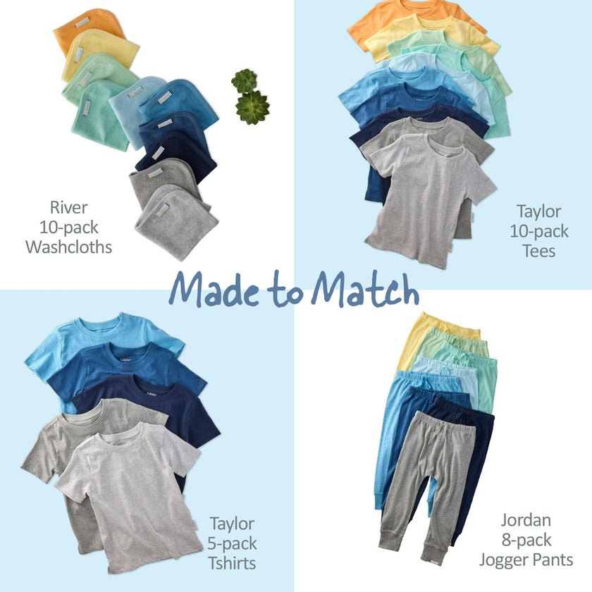 TAYLOR 10-Pack Toddler Short Sleeve T-Shirts