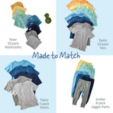 TAYLOR 10-Pack Toddler Short Sleeve T-Shirts