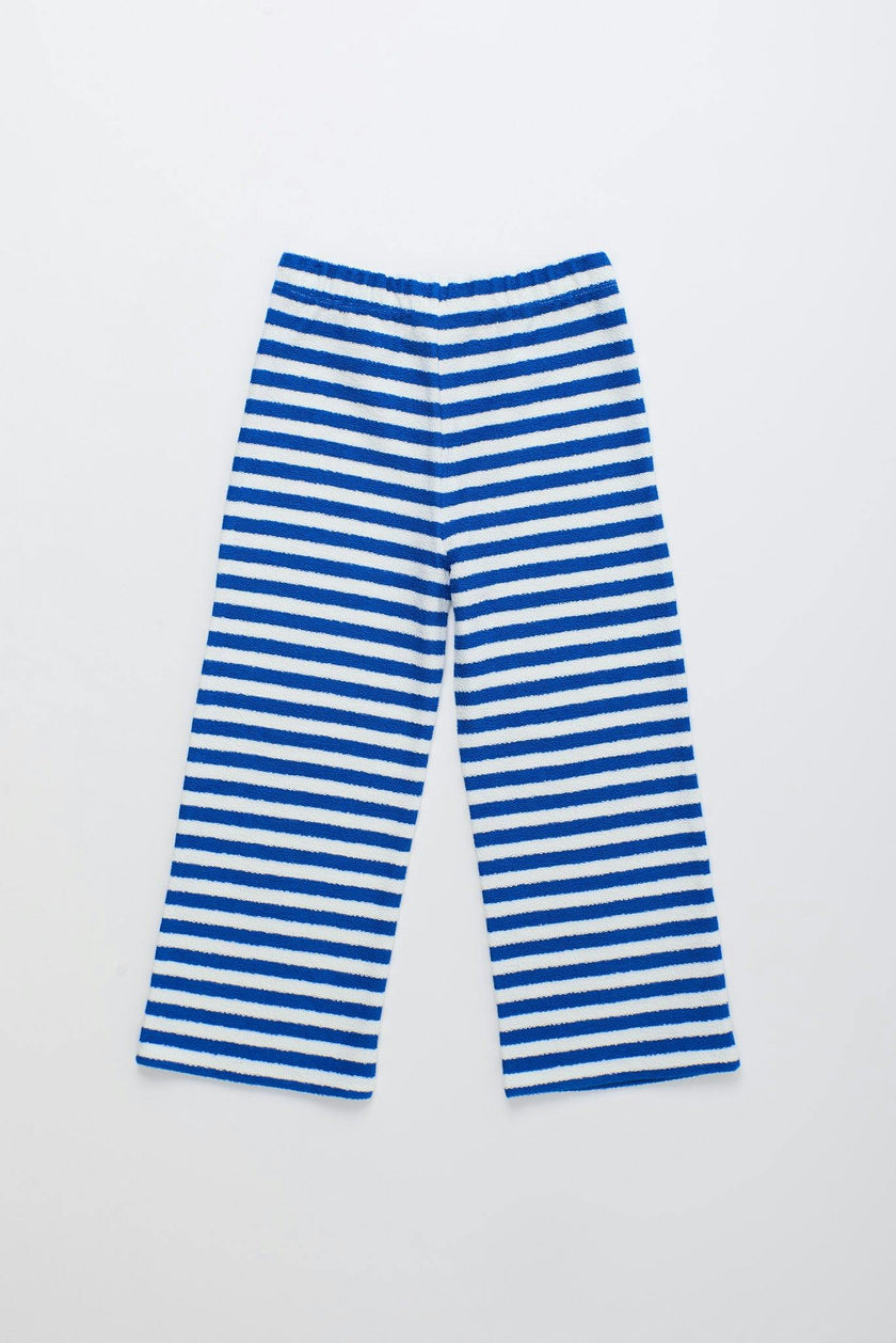 BARCOS STRIPED SWEATPANTS BLUE & WHITE