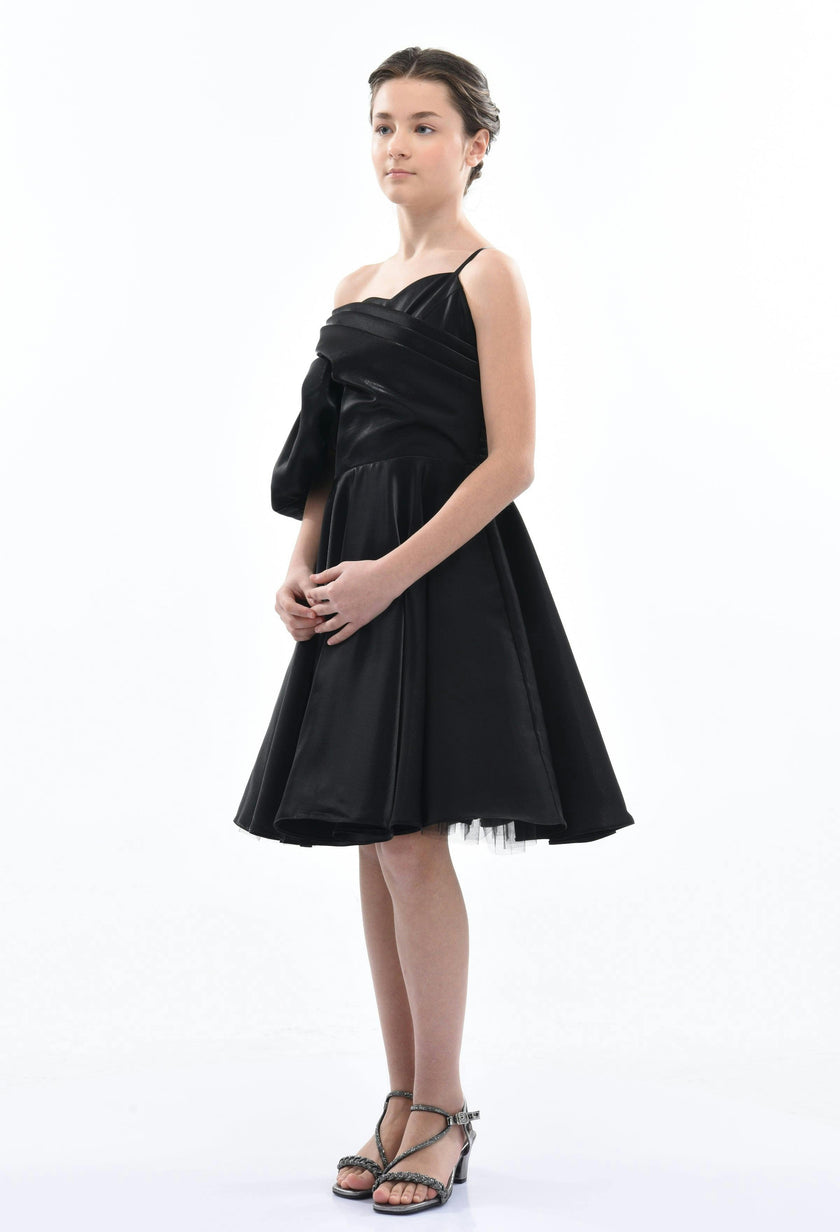 Black Felice Off Shoulder Dress