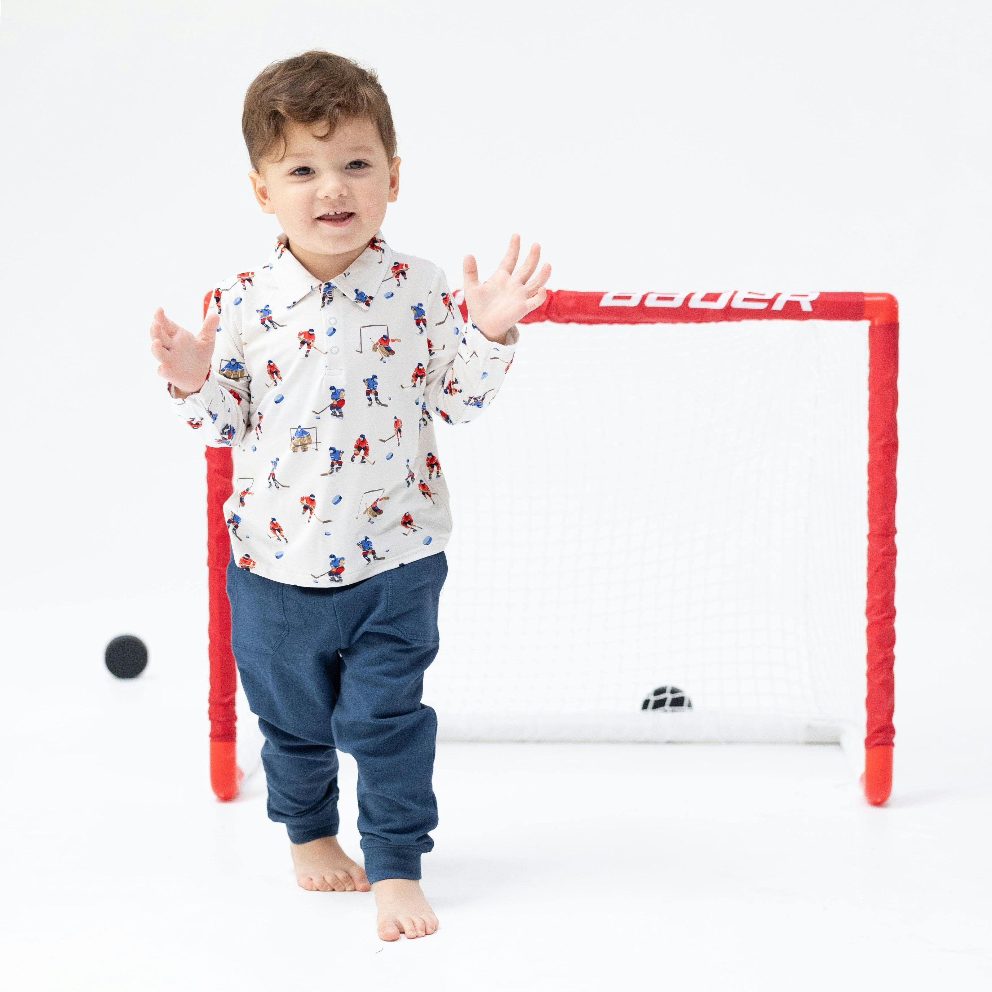 Hockey Players - Long Sleeve Polo and Jogger