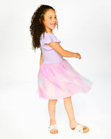 Bi-Material Mesh Dress
