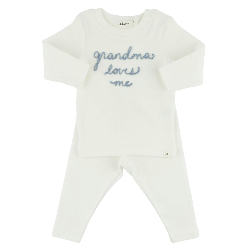 "grandma loves me" FOG Baby Rib 2pc Set