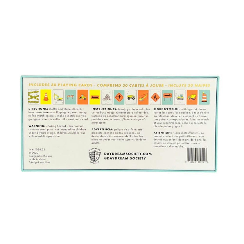 Under Construction Memory Match Game