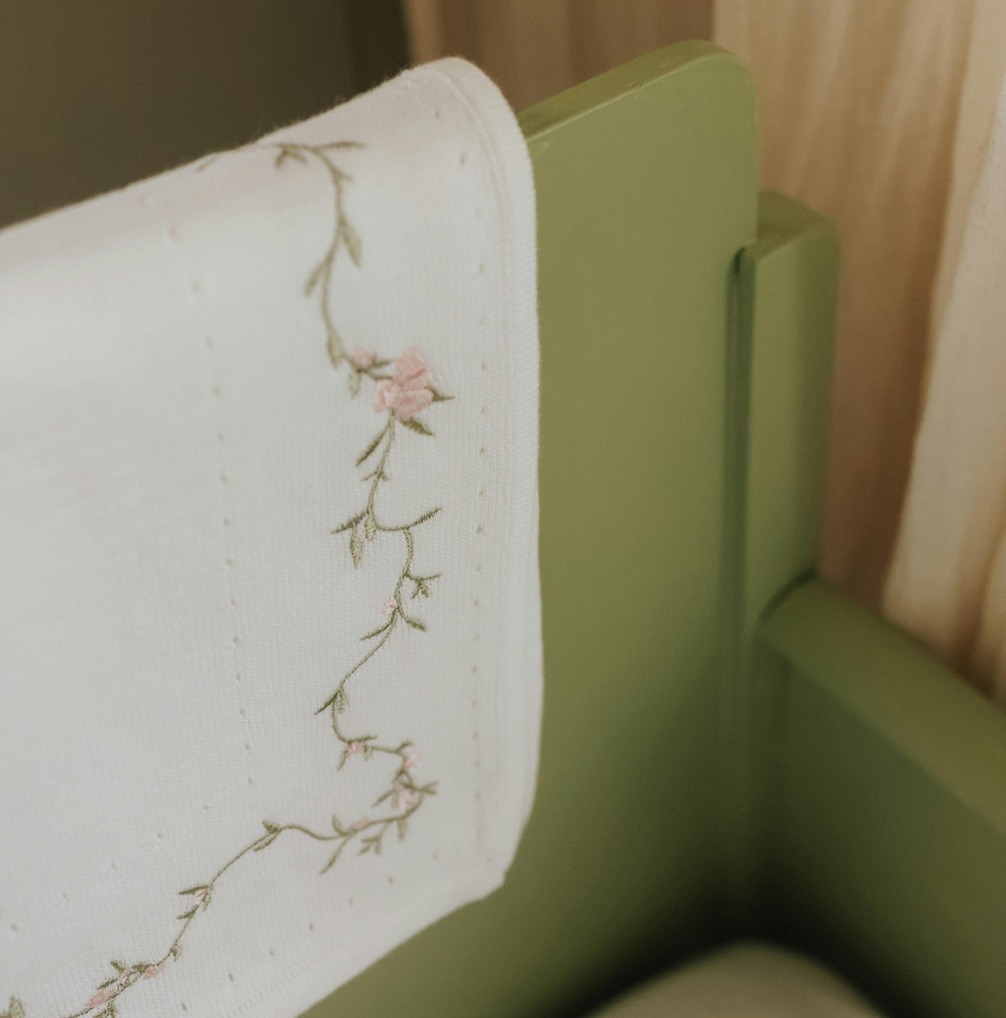 Rosette Knit Blanket