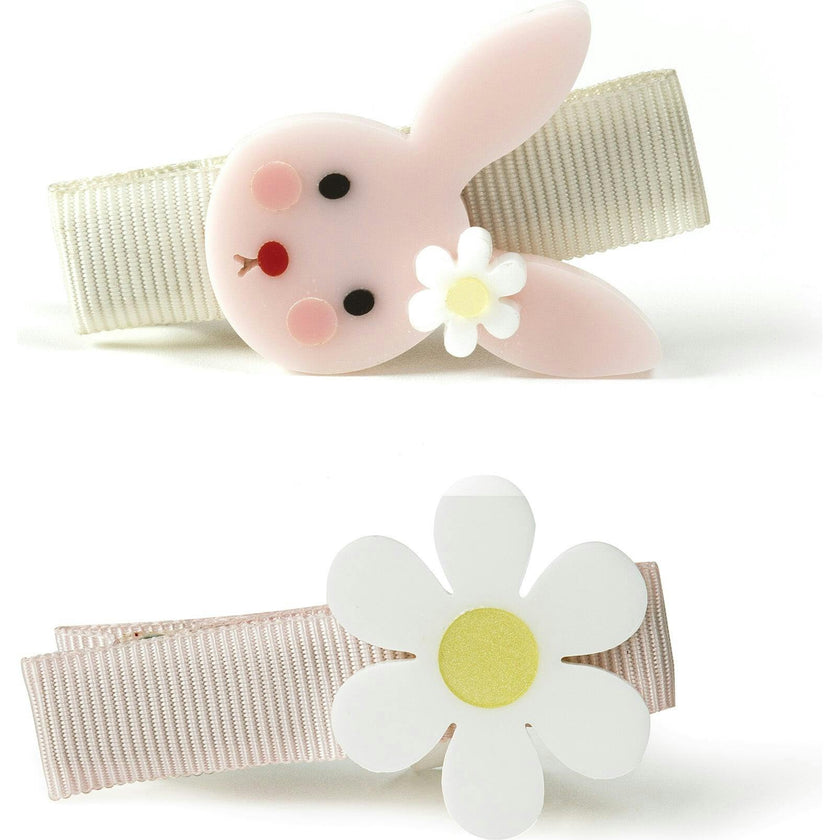 Little Bunny and Daisy Hair Clips