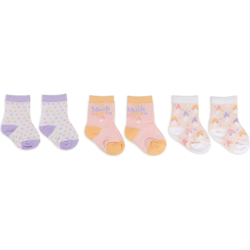 Baby Socks Trios With Zipper Wash Bag
