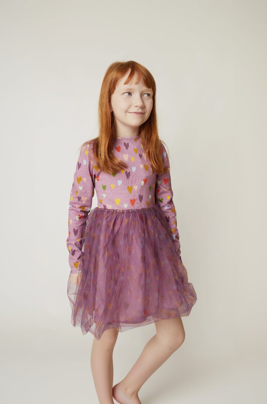 Mini Hearts Tulle Dress
