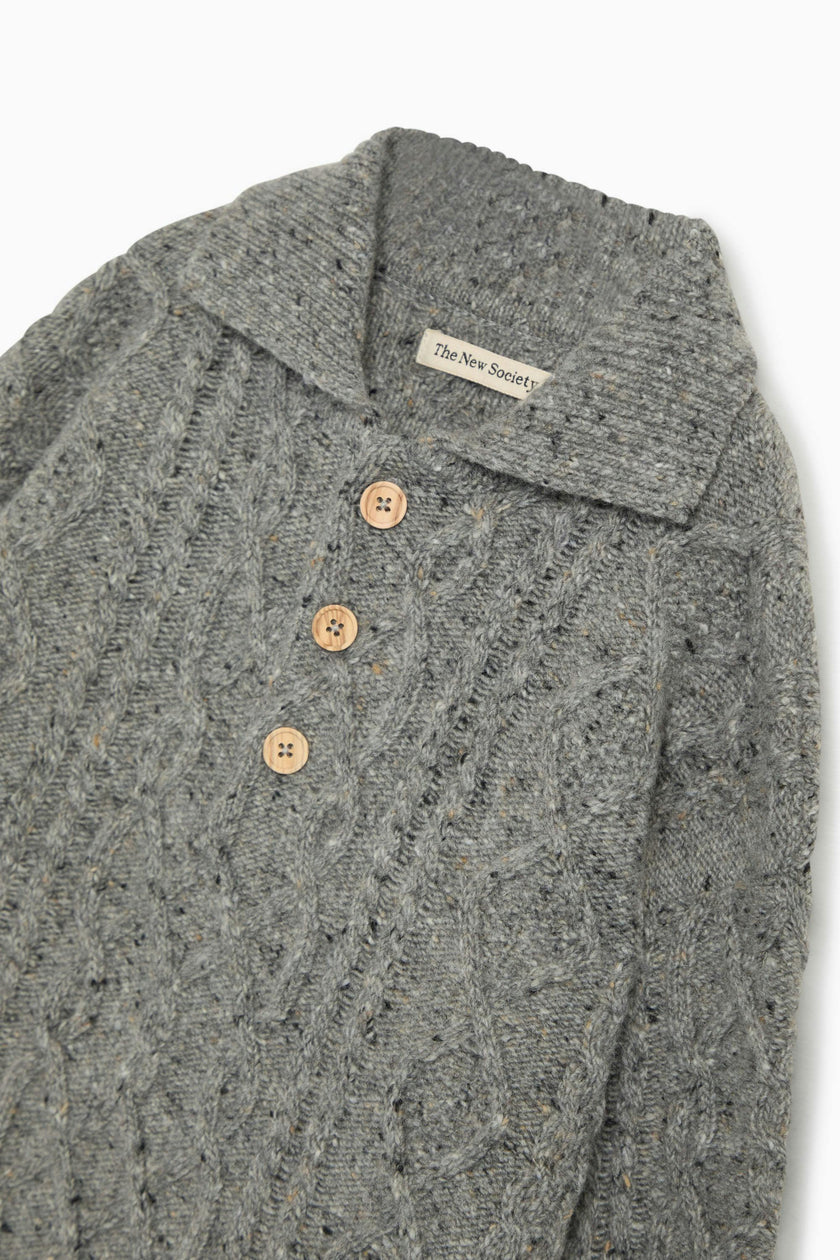 Solin Polo Mid Grey Melange